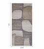 Grey Abstract Polypropylene 5 ft x 2.5 ft Machine Made Runner