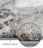 Grey Abstract Polypropylene 5 ft x 2.5 ft Machine Made Runner