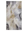 Grey Abstract Polypropylene 5 ft x 2 ft Machine Made Runner
