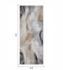 Grey Abstract Polypropylene 5 ft x 2 ft Machine Made Runner