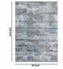 Grey Abstract Polypropylene 5 ft x 7 ft Machine Made Carpet