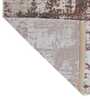 Grey Abstract Polypropylene 5 ft x 7 ft Machine Made Carpet