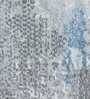Grey Abstract Polypropylene 5 ft x 7 ft Machine Made Carpet