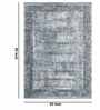 Grey Abstract Polypropylene 5 ft x 7 ft Machine Made Carpet