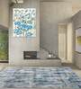 Grey Abstract Polypropylene 5 ft x 7 ft Machine Made Carpet
