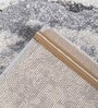Grey Abstract Polypropylene 5 ft X 7 ft Machine Made Carpet