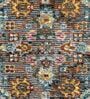 Grey Abstract Polypropylene 59x24 Inches Machine Made Floor Runner