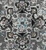 Grey Abstract Polypropylene 59x24 Inches Machine Made Floor Runner
