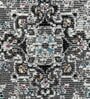 Grey Abstract Polypropylene 59x32 Inches Machine Made Floor Runner