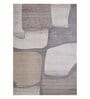 Grey Abstract Polypropylene 6 ft x 4 ft Machine Made Carpet