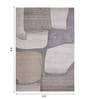 Grey Abstract Polypropylene 6 ft x 4 ft Machine Made Carpet