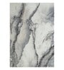 Grey Abstract Polypropylene 6 ft x 4 ft Machine Made Carpet