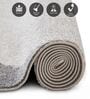 Grey Abstract Polypropylene 6 ft x 4 ft Machine Made Carpet