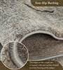 Grey Abstract Polypropylene 6 ft x 4 ft Machine Made Carpet
