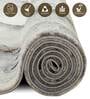 Grey Abstract Polypropylene 6 ft x 4 ft Machine Made Carpet