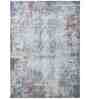 Grey Abstract Polypropylene 6 ft x 9 ft Machine Made Carpet