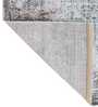 Grey Abstract Polypropylene 6 ft x 9 ft Machine Made Carpet