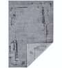 Grey Abstract Polypropylene 8 ft x 10 ft Machine Made Carpet
