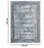 Grey Abstract Polypropylene 9 ft x 12 ft Machine Made Carpet