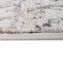Grey Abstract Viscose 5 ft X 7 ft Machine Made Carpet