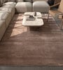 Grey Abstract Viscose 5 ft X 8 ft Hand Tufted Rectangle Carpet