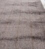Grey Abstract Viscose 6 ft X 9 ft Hand Woven Carpet