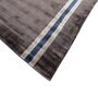 Grey Abstract Viscose 6 ft X 9 ft Hand Woven Carpet