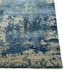 Grey Abstract Wool & Bamboo Slik 8 ft x 10 ft Hand Knotted Carpet