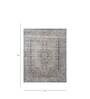 Grey Abstract Wool & Viscose 8 ft x 10 ft Hand Tufted Carpet