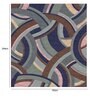 Grey Abstract Wool 4 ft x 6 ft Hand Knotted Carpet