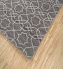 Grey Abstract Wool 5 ft X 7 ft Flat Weaves