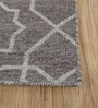 Grey Abstract Wool 5 ft X 7 ft Flat Weaves