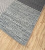 Grey Abstract Wool 5 ft X 8 ft Rectangle Flat Weaves