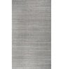 Grey Abstract Wool 6 ft X 9 ft Hand Woven Carpet