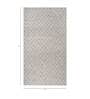 Grey Abstract Wool 6 ft X 9 ft Flat Weaves