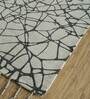 Grey Abstract Wool 8 ft x 10 ft Hand Tufted Carpet
