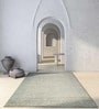 Grey Solid Wool 8 x 10 ft Hand Knotted Carpet