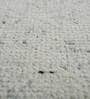 Grey Solid Wool 8 x 10 ft Hand Knotted Carpet