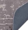 Grey Abstract Wool and Cotton 5 ft x 8 ft Hand tufted Carpet