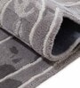 Grey Abstract Wool and Cotton 5 ft x 8 ft Hand tufted Carpet