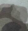 Grey Abstract Wool and Cotton 5 ft x 8 ft Hand tufted Carpet