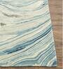 Grey Abstract Wool And Viscose 5 ft x 7 ft Hand Tufted Carpet