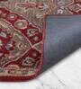 Grey Abstract Woolen Blend 4 x 6 Feet Hand Tufted Carpet