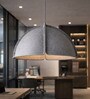 Grey AcouSphere 60   Luxury Acoustic Pendant Light (60cm   x 30cm H)