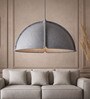Grey AcouSphere 60   Luxury Acoustic Pendant Light (60cm   x 30cm H)