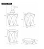 Grey Acrylic 4Pcs Bathroom Set