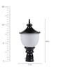 Xavier Black Acrylic Gate Light