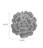 Sliver Floral Shaped Textured PVC Dining Table Placemat