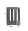 Grey Aluminium 12 Watt LED Gate Light