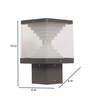 Grey Aluminium 12 Watt LED Gate Light